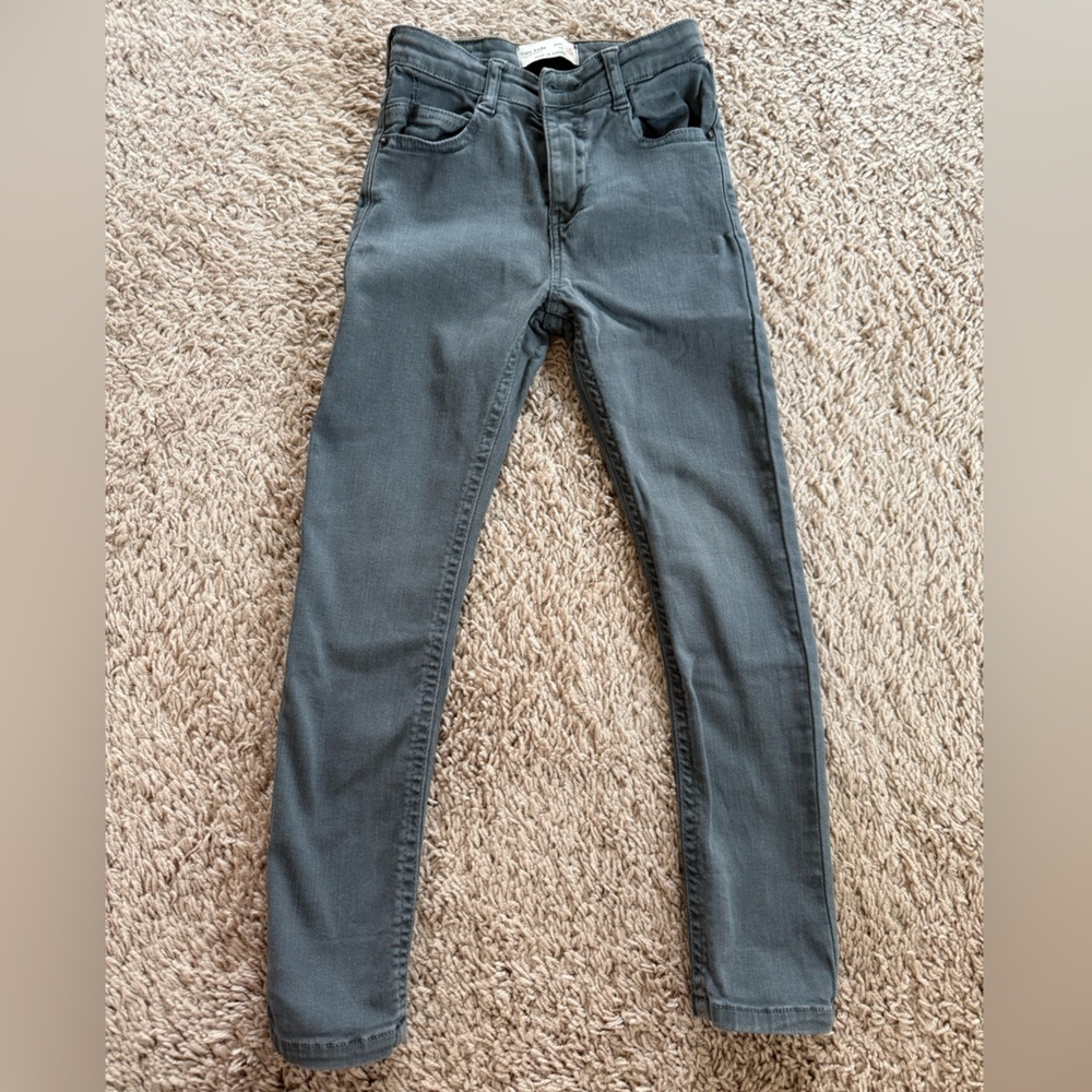 Zara boys size 6 grey jeans
